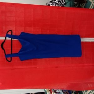 Dress the Population Blue Midi